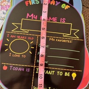 7 Colorful First Day of School Chalkboard and over is the Last Day😊